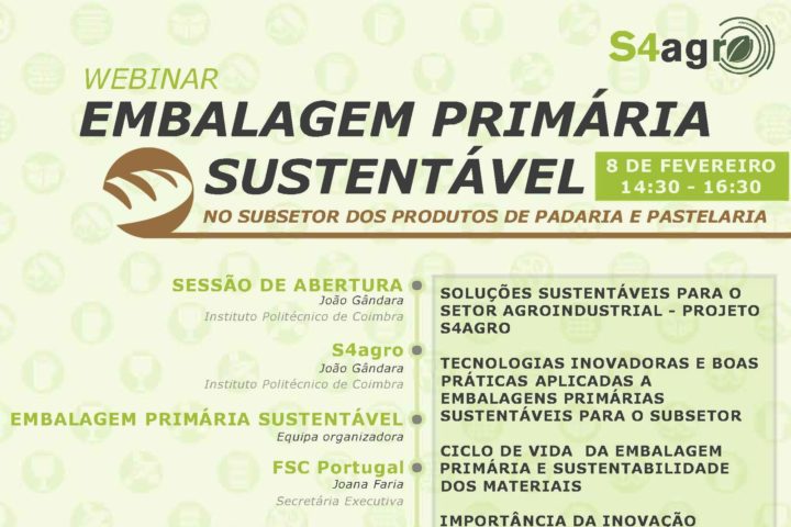 Webinar “Embalagem Primária Sustentável no Subsetor dos Produtos de Padaria e Pastelaria”