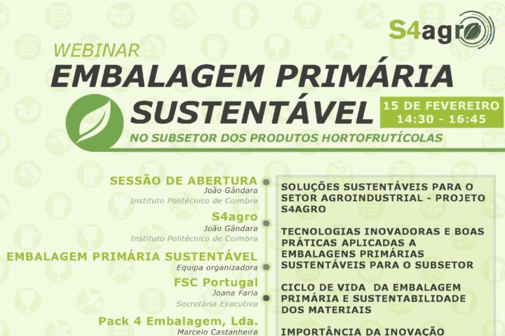 Webinar “Embalagem Primária Sustentável no Subsetor dos Produtos Hortofrutícolas”