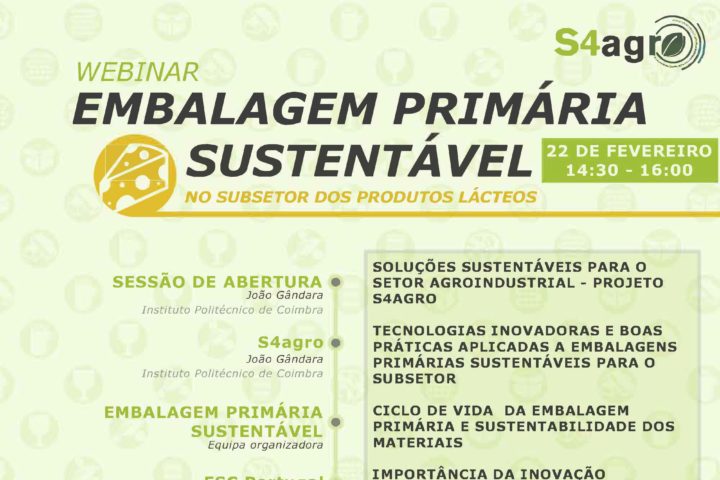 Webinar “Embalagem Primária Sustentável no Subsetor dos Produtos Lácteos”