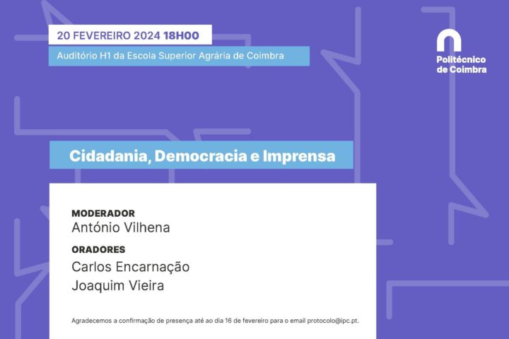 Tertúlia “Cidadania, Democracia e Imprensa” | Ciclo de Tertúlias IPC