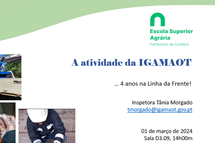Palestra “a atividade da IGAMAOT”