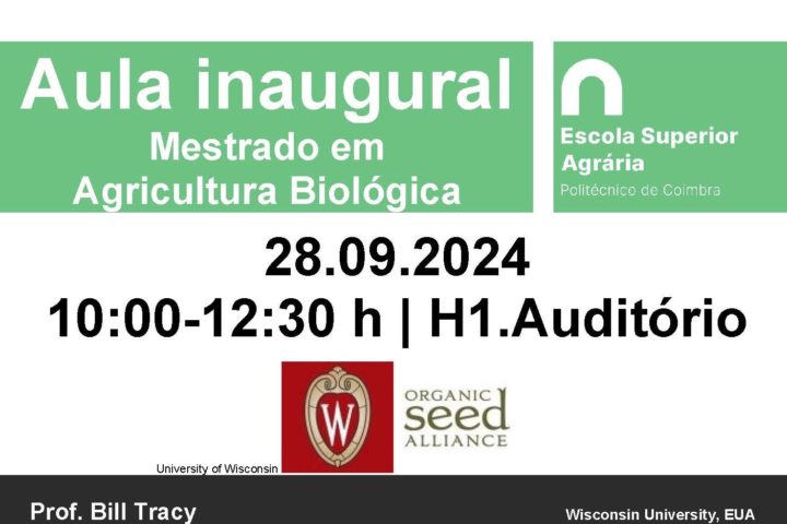 Aula inaugural do Mestrado em Agricultura Biológica